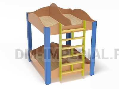 Кровать ЛДСП 2-х ярусная 4-х местная