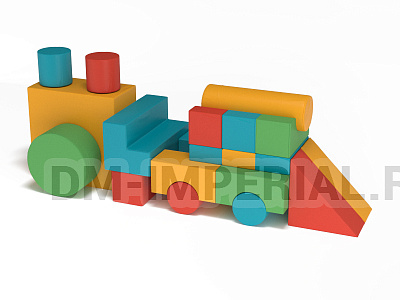 Мягкие игровые модули Локомотив