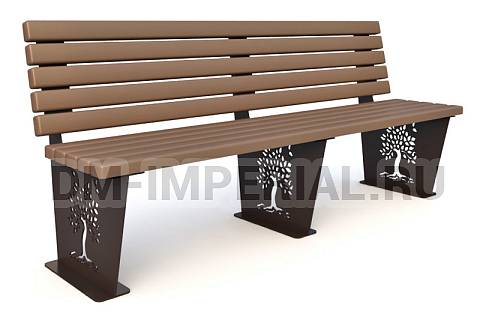 Уличное оборудование, Садово-парковое оборудование, Диван парковый Д 1.29 Д 1.29