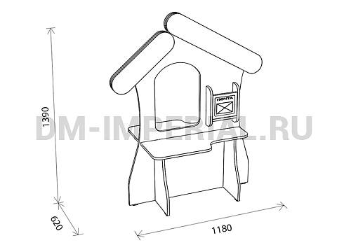 Оснащение детских садов, Игровая мебель, Уголок Почта ИМ-009 Оснащение детских садов, Игровая мебель, Уголок Почта ИМ-009