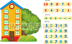 "Домик цифр". Магнитный стенд