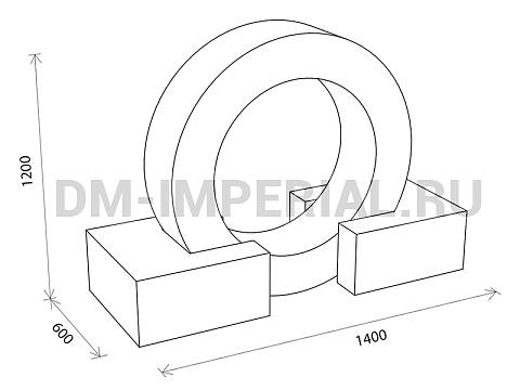 Оснащение детских садов, Мягкие модули, Мягкие спортивные модули Набор 13 ММ-СМ-02.027