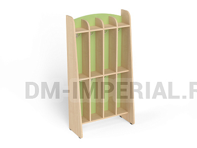 Шкаф для пол. 2-х ярусный 4-х секционный Волна