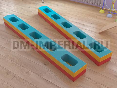 Оснащение детских садов, Мягкие модули, Мягкие игровые модули Лыжи ММ-ИМ-05.003