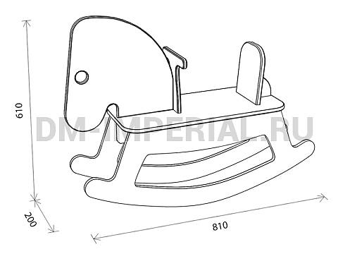 Оснащение детских садов, Игровая мебель, Качалка Лошадка ИМ-078 Оснащение детских садов, Игровая мебель, Качалка Лошадка ИМ-078