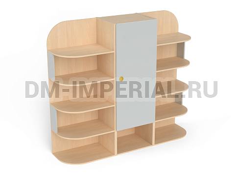 Оснащение детских садов, Шкафы, Шкаф для игрушек 3-х секционный ШС-049