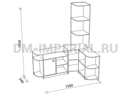 Оснащение детских садов, Шкафы, Методический уголок ШС-015
