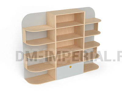 Стенка для игрушек 3-х секционная