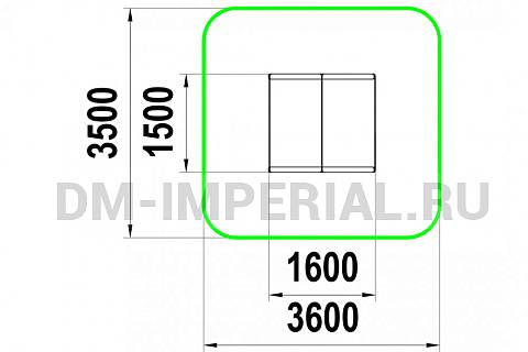 Уличное оборудование, Игровое оборудование, Детский игровой домик Малыш МФ 1.41 МФ 1.41