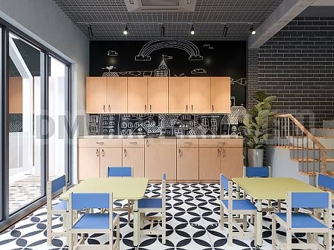 Оснащение детских садов, Шкафы, Тумба 1-но дверная с ящиком КМ-005