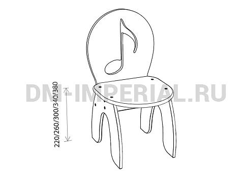 Оснащение детских садов, Стулья, Стул для актового зала, лак/краска С-046.02