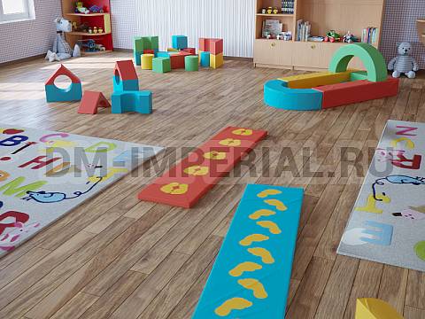 Оснащение детских садов, Мягкие модули, Развивающие мягкие модули Дорожка 1 ММ-РМ-04.008