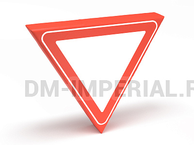 Дорожный знак Уступите дорогу