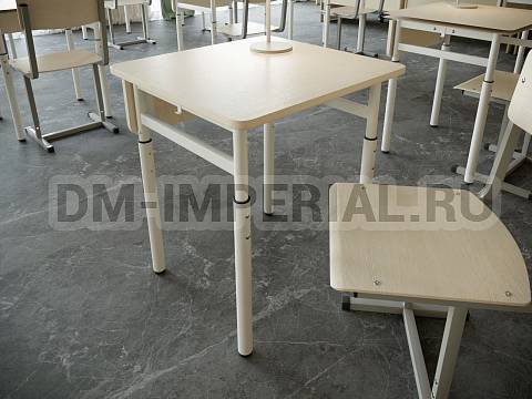 Оснащение школ, Школьные парты, Стол ученический 1-но местный регулируемый ЭРУДИТ МШ-АШП-008.1