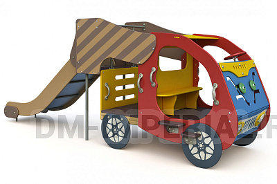 Детская игровая форма Самосвал с горкой МФ 1.13