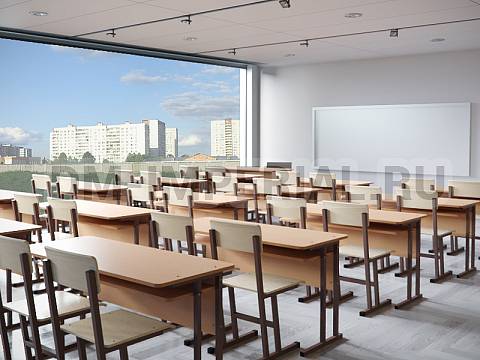 Оснащение школ, Школьные парты, Стол ученический 2-х местный нерегулируемый на квадратной трубе с полкой МШ-ШП-001.2.П