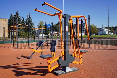 Уличное оборудование, Спортивное оборудование, Тренажер Жим-Вертикальная тяга ТР 2.06 ТР 2.06
