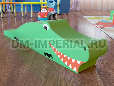 Оснащение детских садов, Мягкие модули, Контурная игрушка Крокодил ММ-КИ-009 Оснащение детских садов, Мягкие модули, Контурная игрушка Крокодил ММ-КИ-009