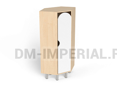 Шкаф 1-но секционный на металлических ножках стандарт угловой