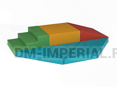 Мягкие спортивные модули горка прямая Причал