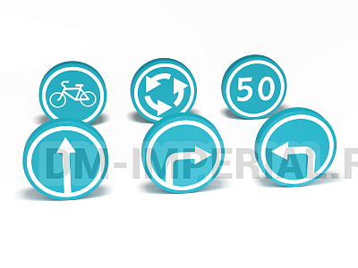 Комплект предписываыщих знаков