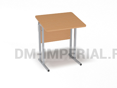 Стол ученический 1-но местный нерегулируемый на квадратной трубе с наклонной столешницей