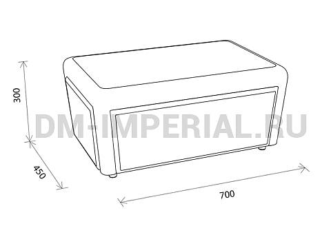 Оснащение детских садов, Мягкая мебель, Пуф Кубик 2-х местный ММ-007-2