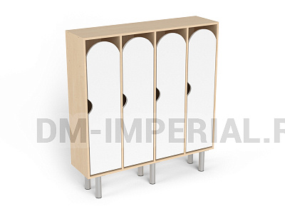 Шкаф 4-х секционный на металлических ножках стандарт