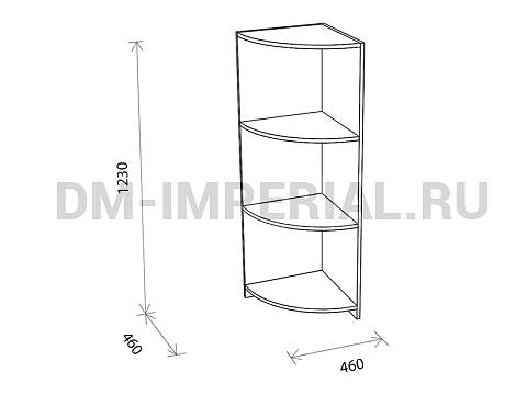 Офисная мебель, Шкафы для офиса, Шкаф офисный без дверей Ш 1.07 Ш-1.07