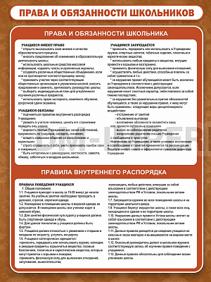 "Права и обязанности школьников"