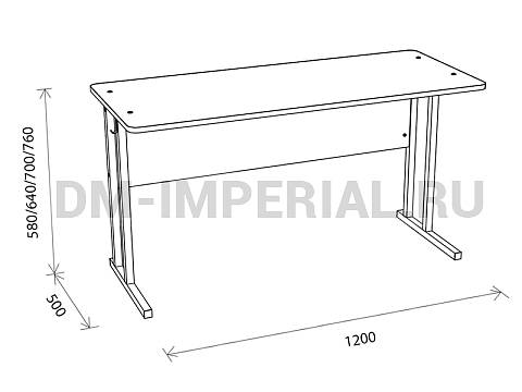 Оснащение школ, Школьные парты, Стол ученический 2-х местный нерегулируемый на квадратной трубе МШ-ШП-001.2