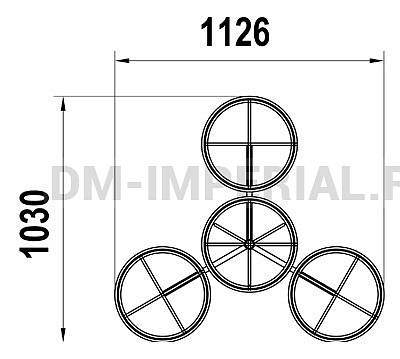 Уличное оборудование, Садово-парковое оборудование, Цветочница кашпо ЦК 1.3 ЦК 1.3