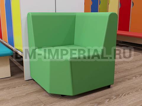 Оснащение детских садов, Мягкая мебель, Угловой диван Малыш ММ-011-УД