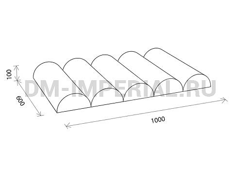 Оснащение детских садов, Мягкие модули, Мягкие игровые модули Плот ММ-ИМ-05.008