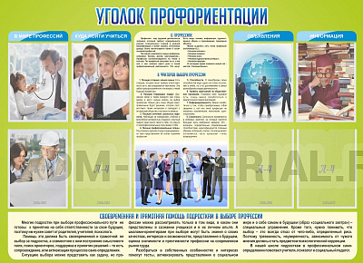 Уголок профориентации