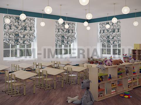 Оснащение детских садов, Столы, Стол 2-х местный на регулируемых ножках с наклонной столешницей СТ-001-Н