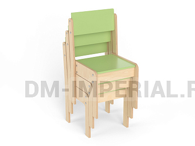 Стул 2 регулируемый, штабелируемый, лак/краска