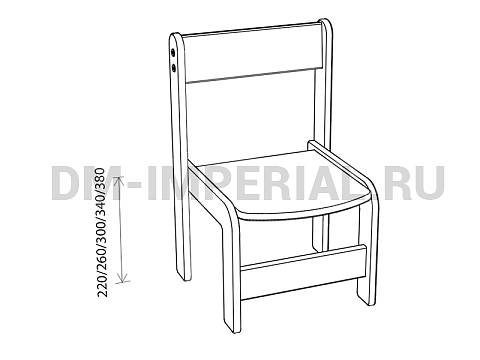 Оснащение детских садов, Стулья, Стул штабелируемый, лак/лак С-030.01