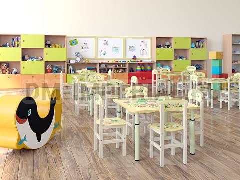 Оснащение детских садов, Стулья, Стул Клубничка С-014