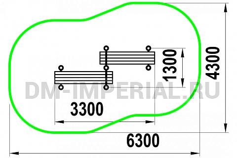 Уличное оборудование, Спортивное оборудование, Лавки для пресса, разноуровневые W-03-010 W-03-010