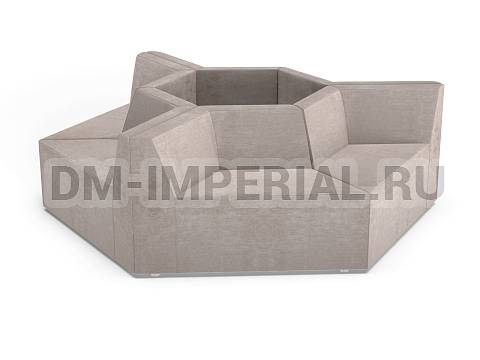 Оснащение школ, Мягкая мебель для школ, Диван модульный 7 ШМ-ММ-082