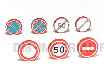 Комплект запрещающих знаков