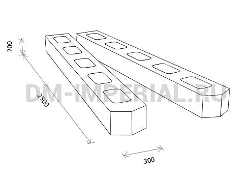 Оснащение детских садов, Мягкие модули, Мягкие игровые модули Лыжи ММ-ИМ-05.003