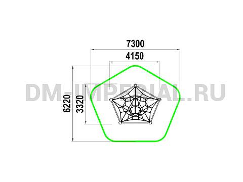 Уличное оборудование, Игровое оборудование, Фигура для лазания Космос СП 1.95.2 СП 1.95.2