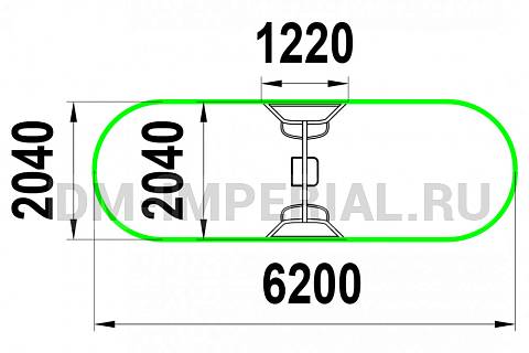 Уличное оборудование, Игровое оборудование, Качели КАЧ 1.5.1 КАЧ 1.5.1