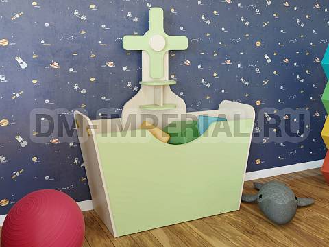 Оснащение детских садов, Детские уголки, Ящик для спортинвентаря Мельница ИМ-064