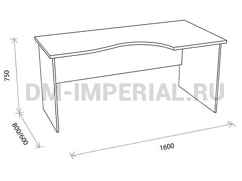Офисная мебель, Столы офисные, Стол офисный С 1.02 СО-1.02