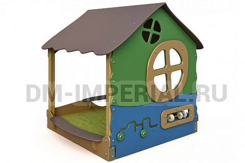 Уличное оборудование, Игровое оборудование, Детская песочница Домик МФ 1.99 МФ 1.99