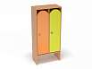 Шкаф для одежды 2-х секционный (каркас бук с разноцветными фасадами, Вариант 3)