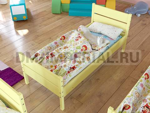 Оснащение детских садов, Кровати, Эко-кровать Соня  с высокими спинками (массив) КР-008.01 Оснащение детских садов, Кровати, Эко-кровать Соня  с высокими спинками (массив) КР-008.01